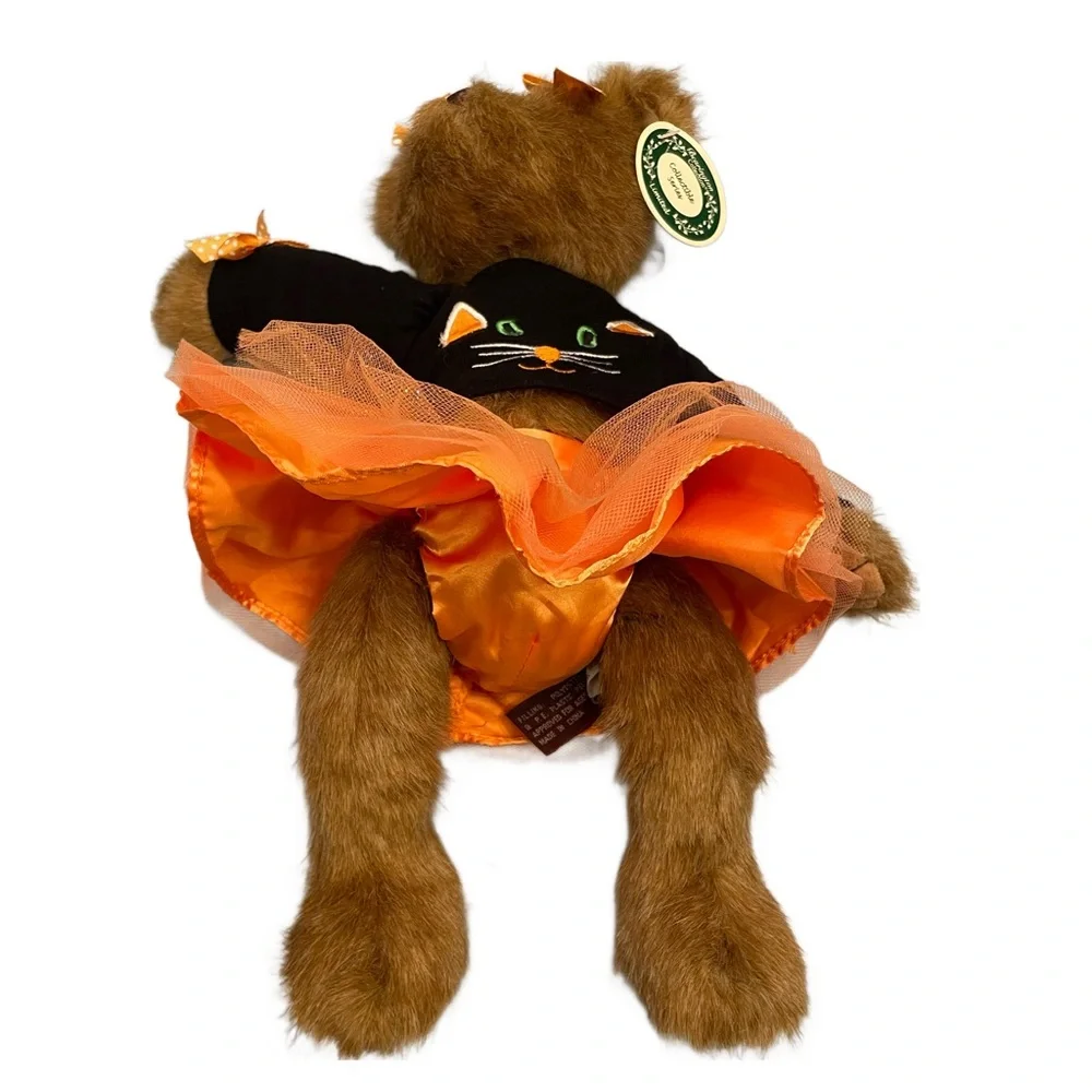Bearington‎ Collection Kit E. Kat Halloween Teddy Bear Black Cat Ballerina 14
